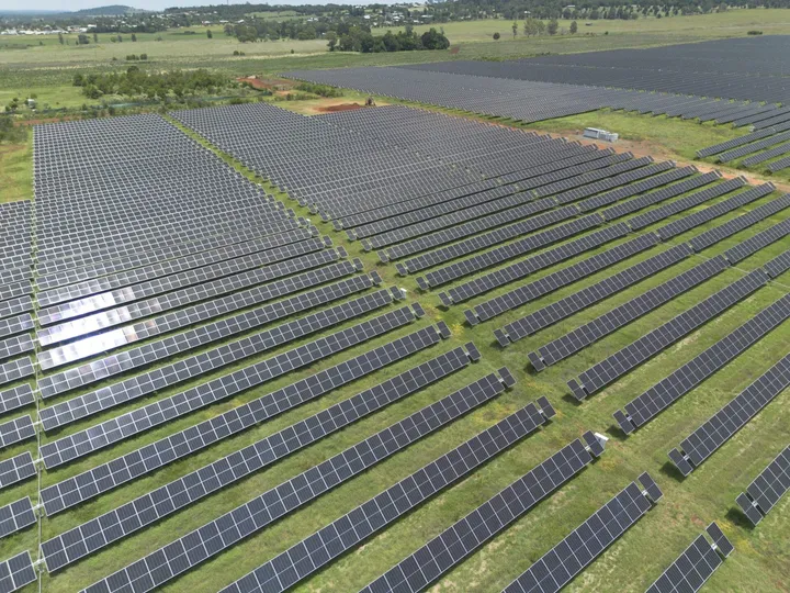 Kingaroy Solar Farm aerial view