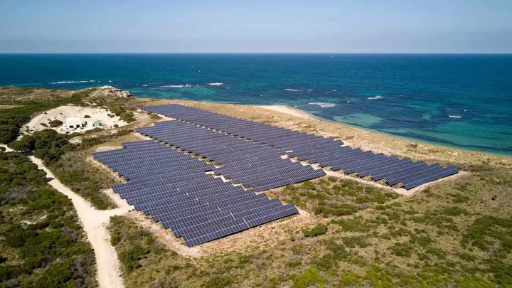 Garden Island Microgrid aerial view
