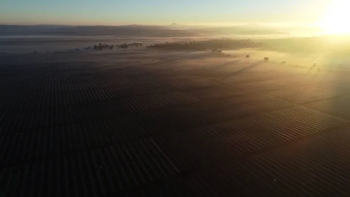 Yarranlea Solar Farm aerial view