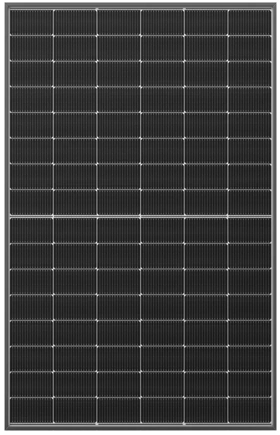 RSM96 residential solar module, black frame